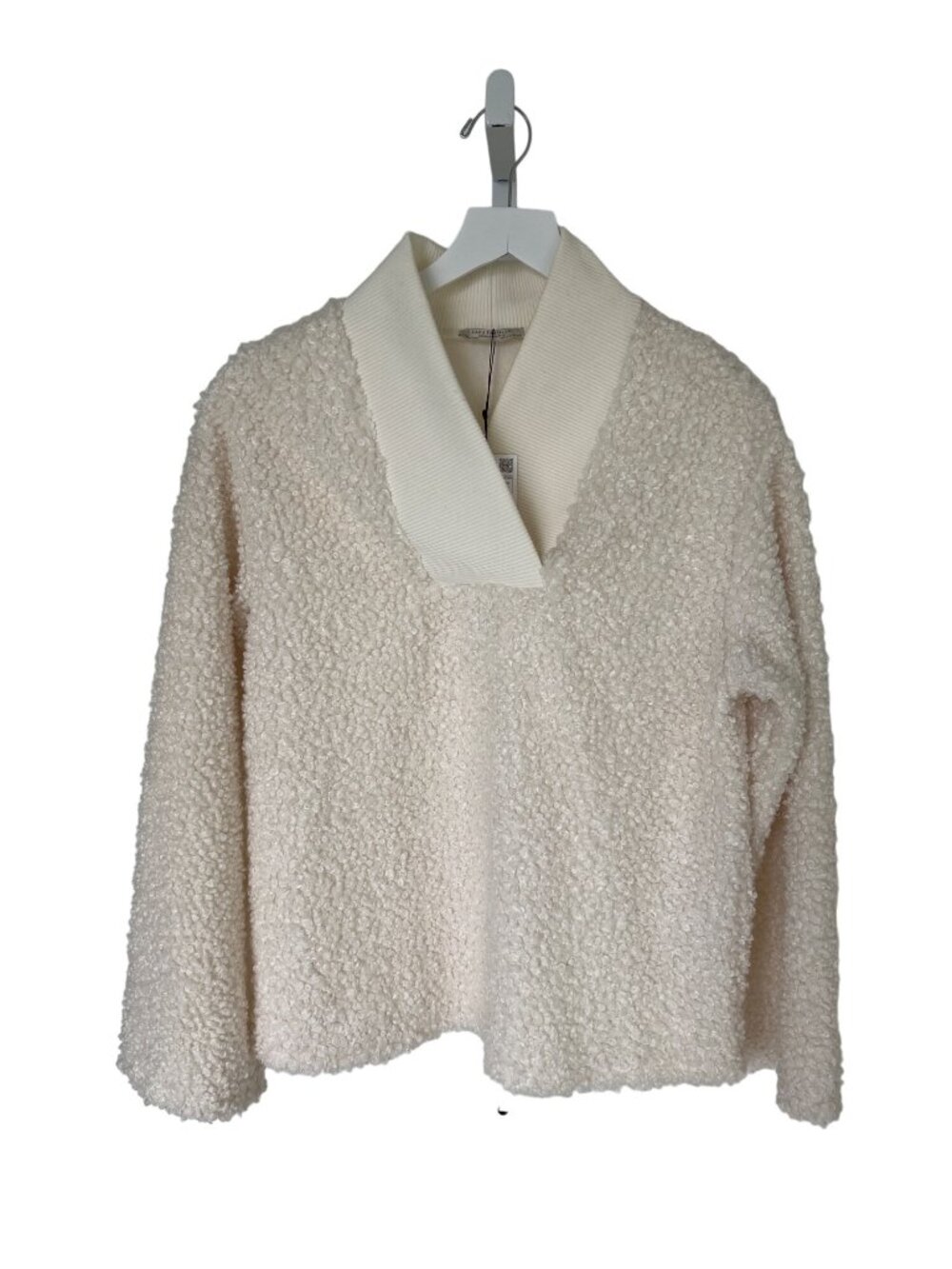Zara Trafaluc Ivory Fuzzy Sweater